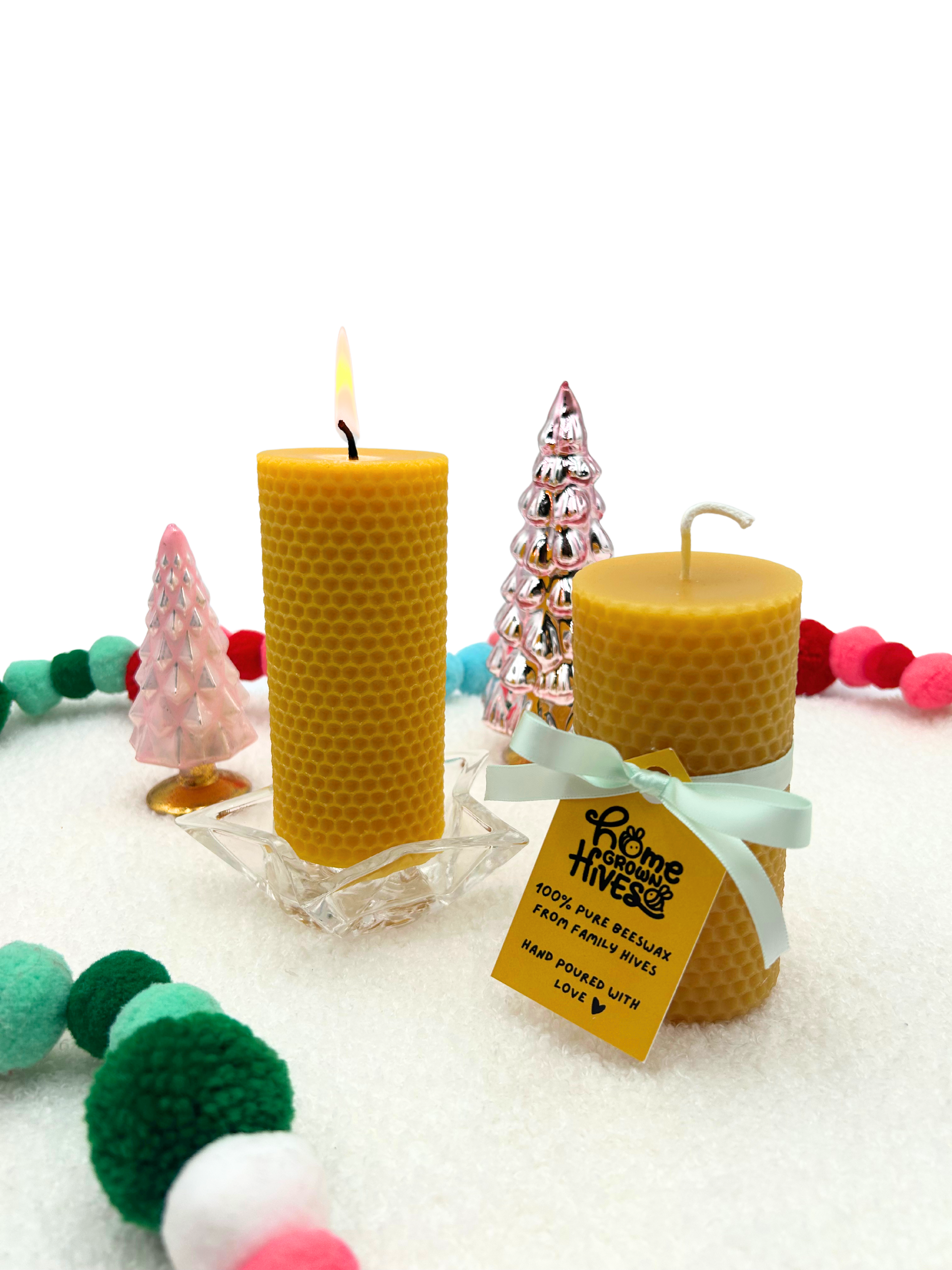 Honeycomb Pillar Candle